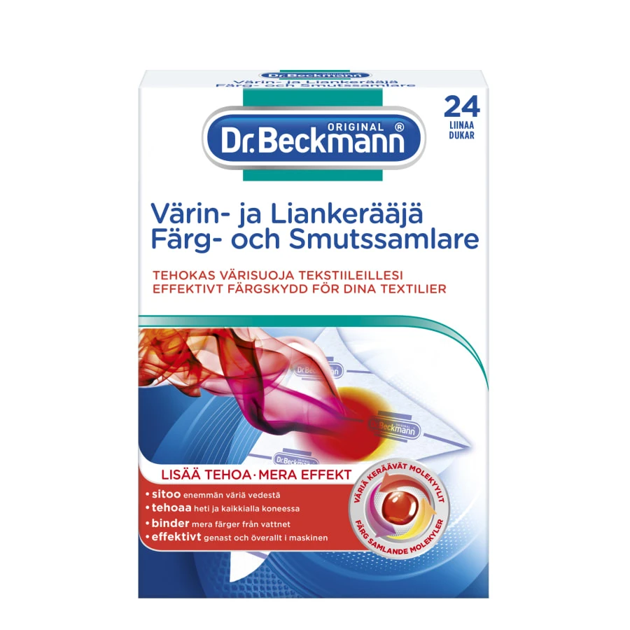 Dr. Beckmann 24 Kpl Värin- Ja Liankerääjäliina 1 Dr. Beckmann 24 Kpl Värin- Ja Liankerääjäliina