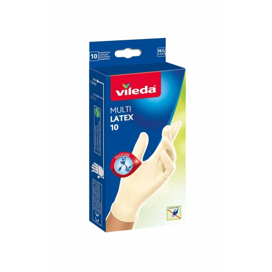 Vileda Multi Latex 10 Kpl Kertakäyttökäsineet 1 Vileda Multi Latex 10 Kpl Kertakäyttökäsineet