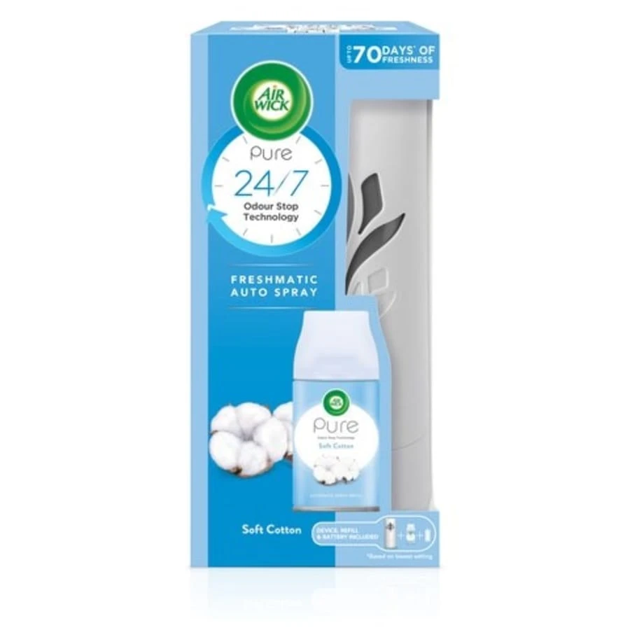 Air Wick Freshmatic Soft Cotton Kone+täyttö 1 Air Wick Freshmatic Soft Cotton Kone+täyttö