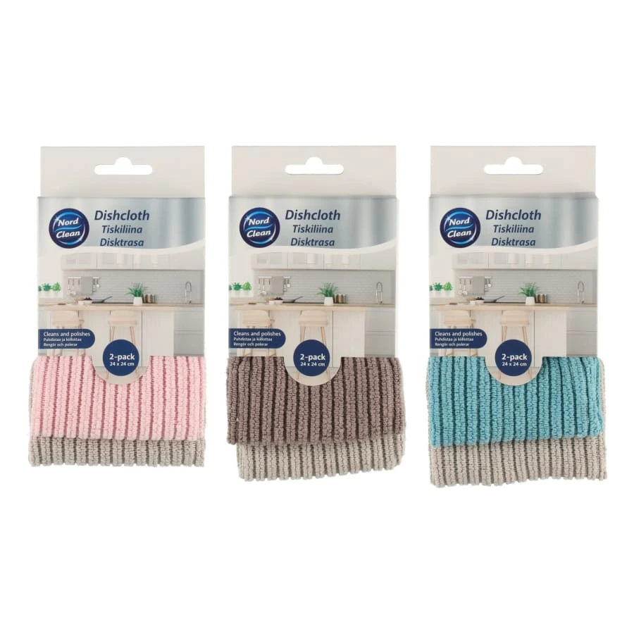 Nord Clean 2-pack 24x24 Cm Mikroliina 1 Nord Clean 2-pack 24x24 Cm Mikroliina