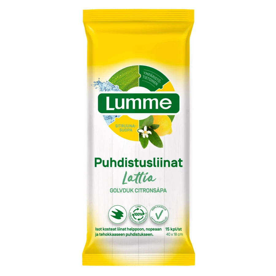 Lumme Lattia 15 Kpl Kosteat Puhdistusliinat 1 Lumme Lattia 15 Kpl Kosteat Puhdistusliinat