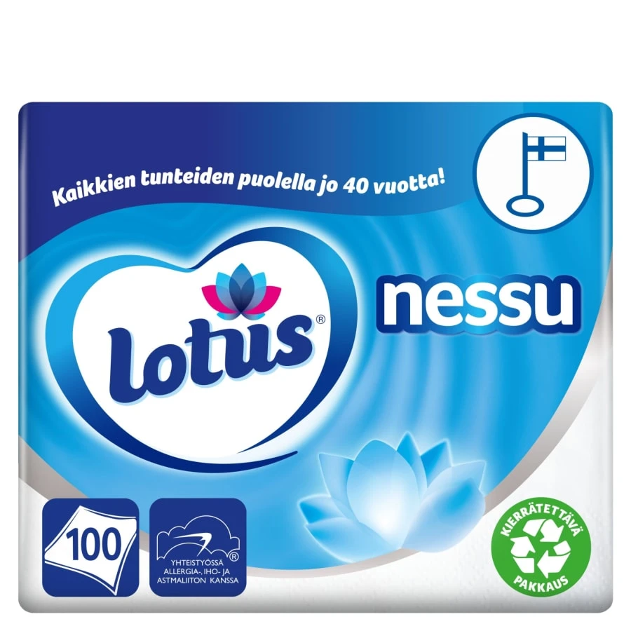 Lotus Nessu 100 Kpl Nenäliina 1 Lotus Nessu 100 Kpl Nenäliina
