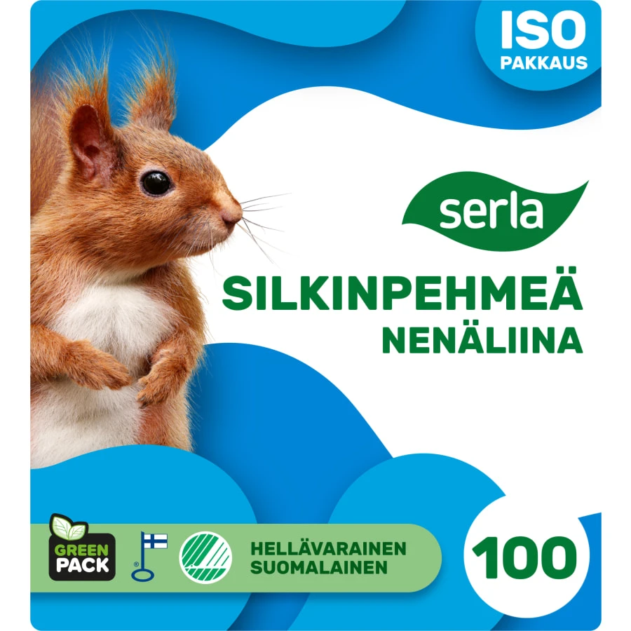 Serla Silkinpehmeä 100 Kpl Nenäliina 1 Serla Silkinpehmeä 100 Kpl Nenäliina