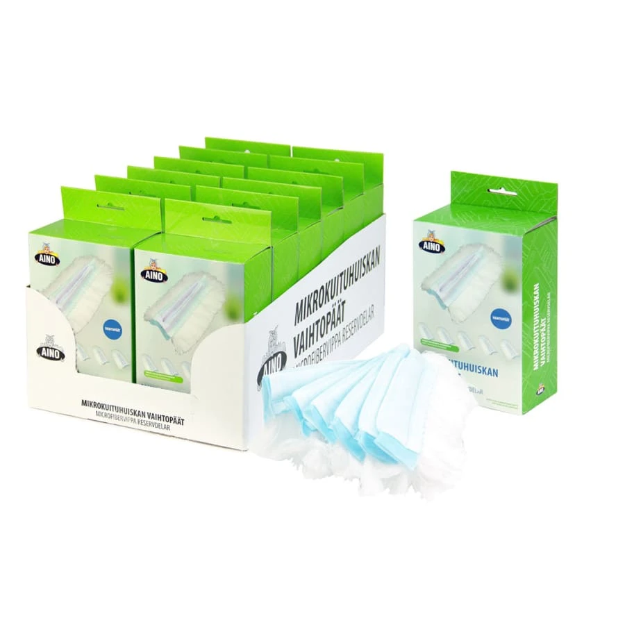 Aino Mikrokuituhuiskan Vaihtopää 6 Kpl 1 Aino Mikrokuituhuiskan Vaihtopää 6 Kpl