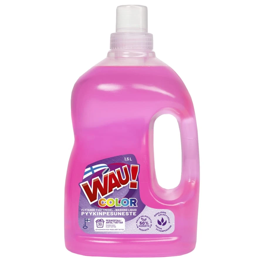 Wau! Color 1,5 L Pyykinpesuneste 1 Wau! Color 1,5 L Pyykinpesuneste