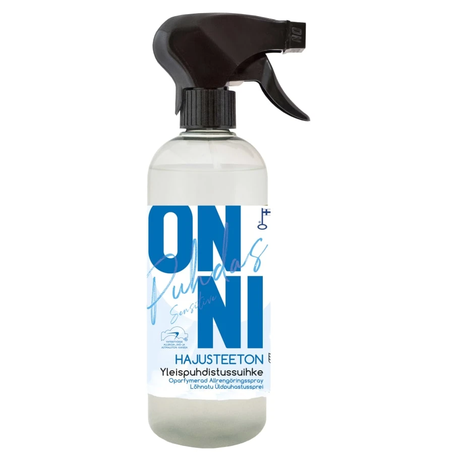 Onni Hajusteeton 500 Ml Yleispuhdistussuihke 1 Onni Hajusteeton 500 Ml Yleispuhdistussuihke