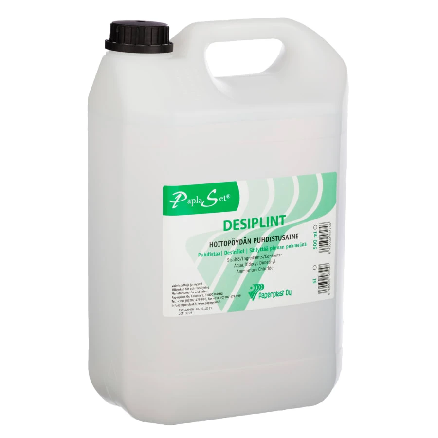 PaplaSet Desiplint 5 L Hoitopöydän Puhdistusaine 1 PaplaSet Desiplint 5 L Hoitopöydän Puhdistusaine