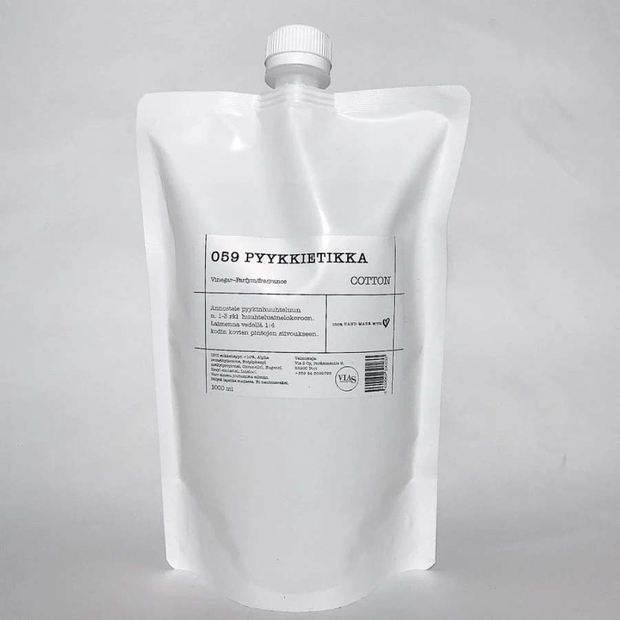 Via S Cotton 1 L Täyttö Pyykkietikka 1 Via S Cotton 1 L Täyttö Pyykkietikka