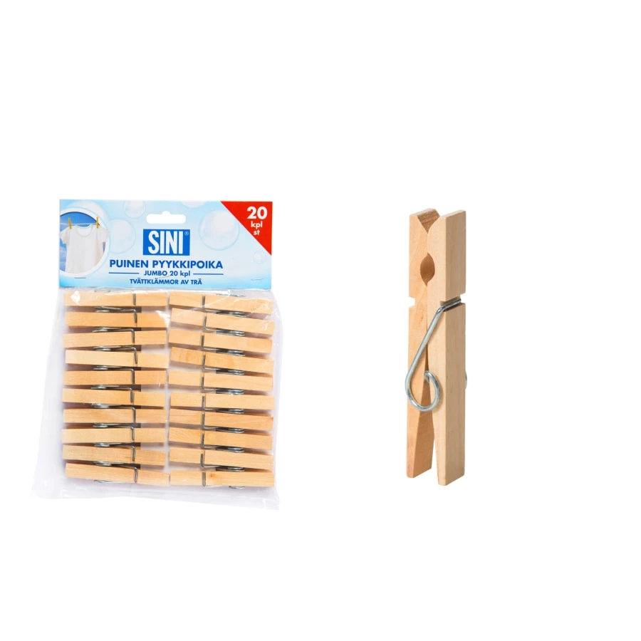 Sini 20 Kpl Puinen Pyykkipoika 1 Sini 20 Kpl Puinen Pyykkipoika