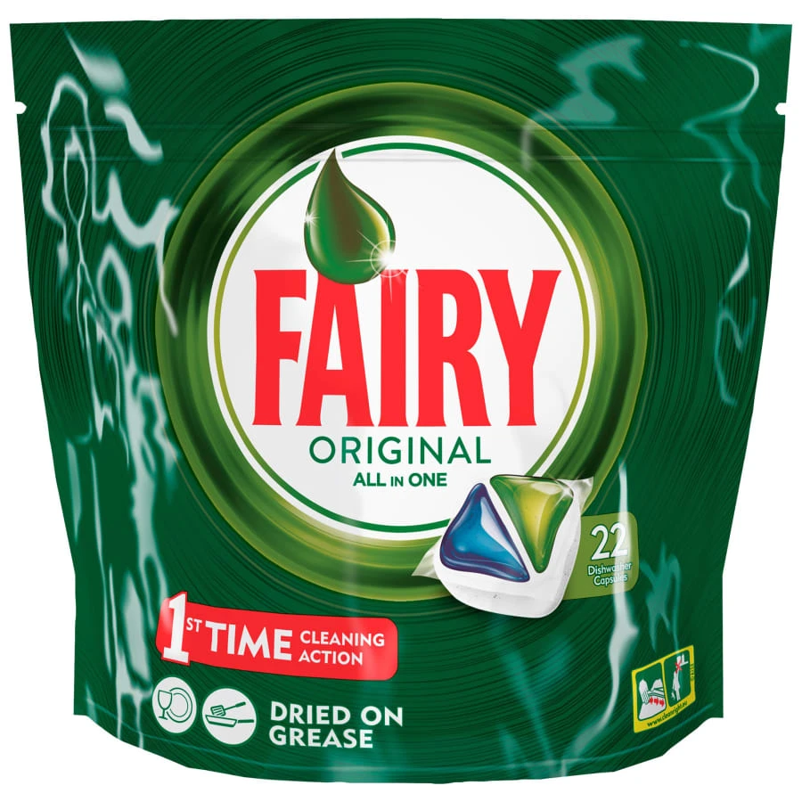 Fairy Original Green 22 Kpl Konetiskitabletti 1 Fairy Original Green 22 Kpl Konetiskitabletti
