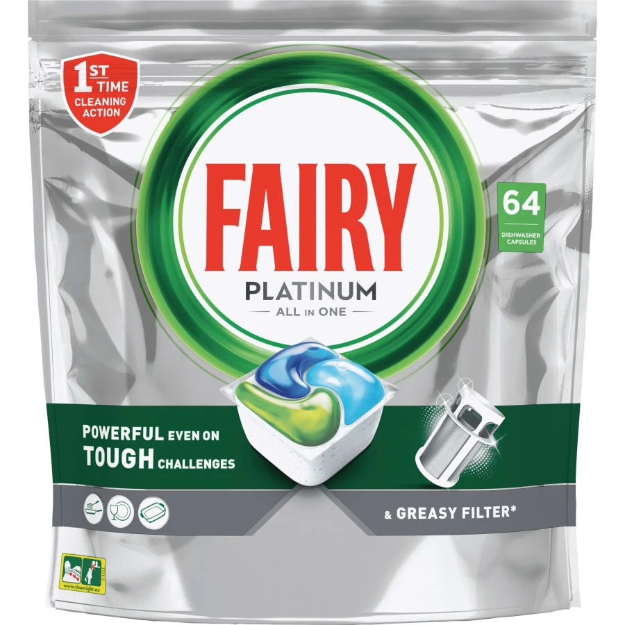 Fairy Platinum All In One Original 64 Kpl Konetiskitabletti 1 Fairy Platinum All In One Original 64 Kpl Konetiskitabletti