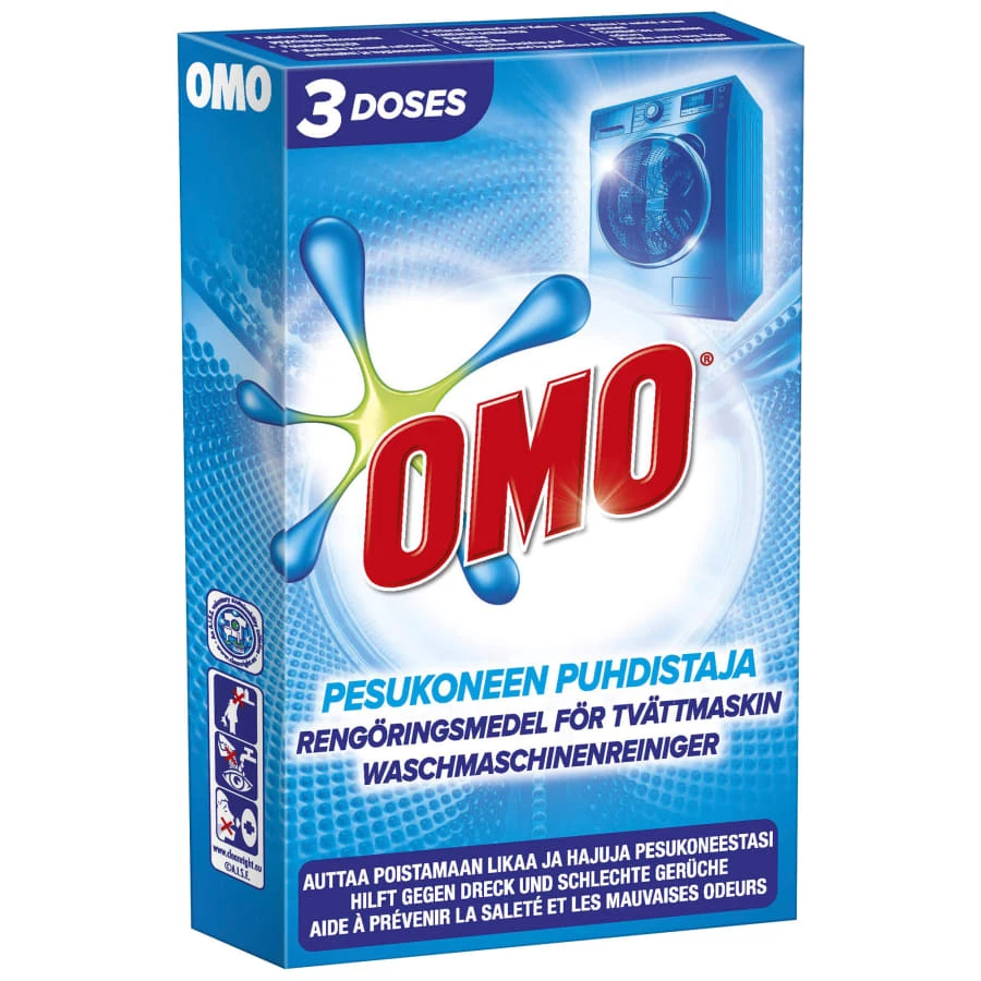 Omo 3x40 G Pesukoneenpuhdistaja 1 Omo 3x40 G Pesukoneenpuhdistaja