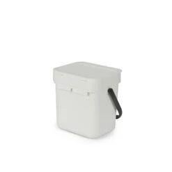 Brabantia Sort&Go Vaaleanharmaa 3L Roska-astia 6 Brabantia Sort&Go Vaaleanharmaa 3L Roska-astia -Siivous- Ja Kodinhoitopalvelut 8710755213229 3