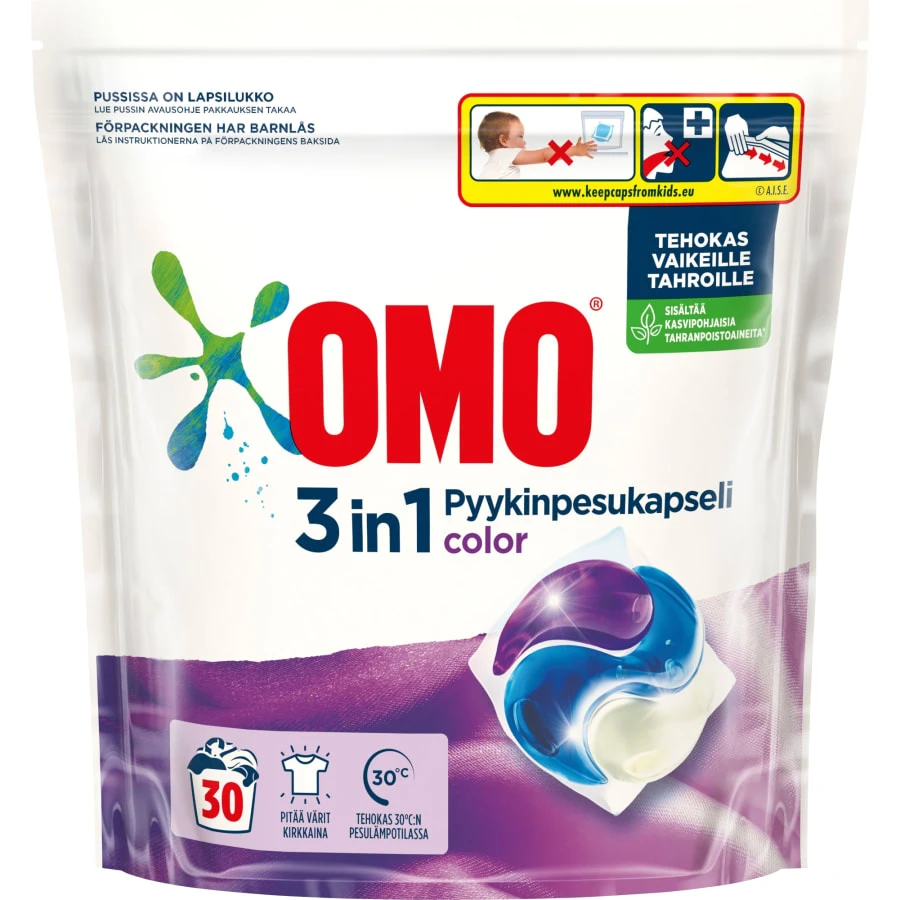 Omo Color 30 Kpl Pyykinpesukapselit 1 Omo Color 30 Kpl Pyykinpesukapselit
