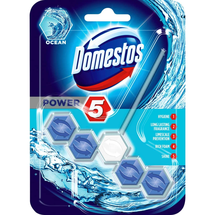 Domestos Power 5 Ocean 55 G Wc-raikastin 1 Domestos Power 5 Ocean 55 G Wc-raikastin