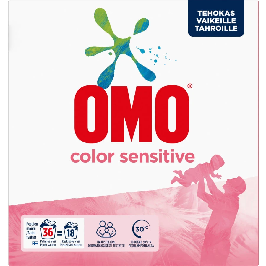 Omo Sensitive Color 1,26 Kg Pyykinpesujauhe 1 Omo Sensitive Color 1,26 Kg Pyykinpesujauhe