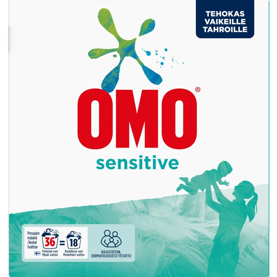 Omo Sensitive 1,26 Kg Pyykinpesujauhe 1 Omo Sensitive 1,26 Kg Pyykinpesujauhe