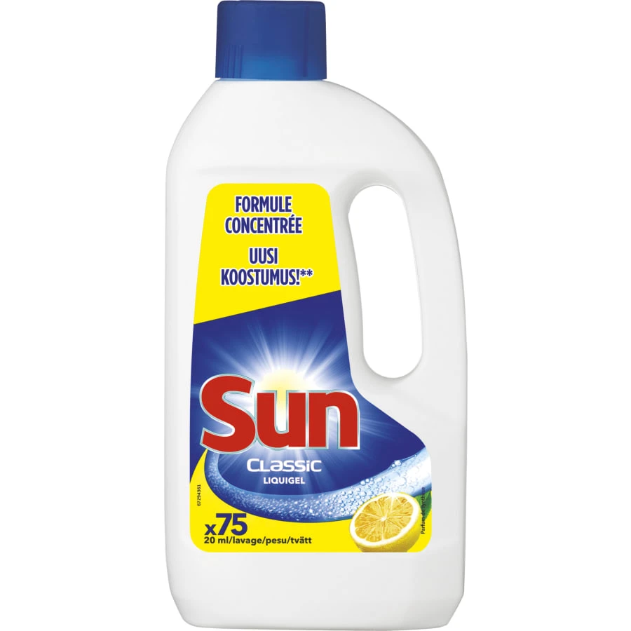 SUN® Sun Classic Lemon Liquigel 1,5 L Konetiskineste 1 SUN® Sun Classic Lemon Liquigel 1,5 L Konetiskineste