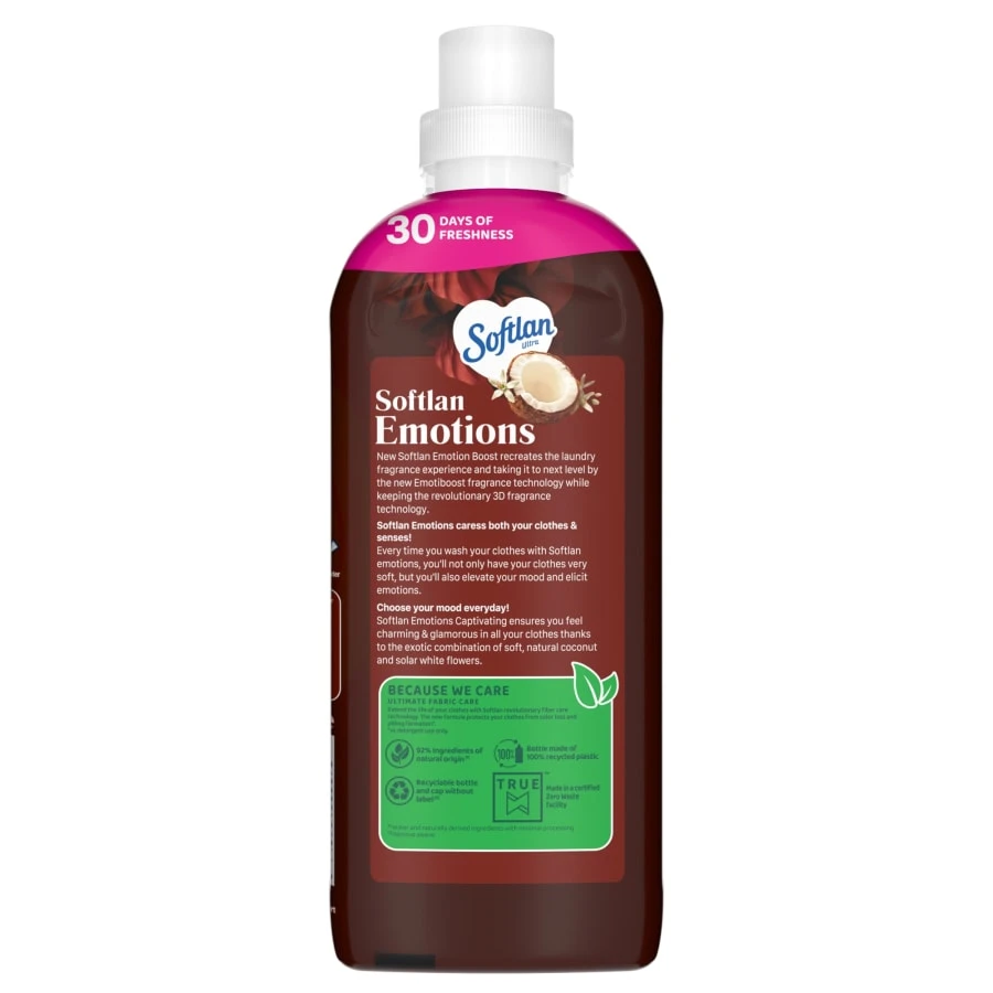 Softlan Perfumed Freshness Coconut & White Flowers 650 Ml Huuhteluaine 1 Softlan Perfumed Freshness Coconut & White Flowers 650 Ml Huuhteluaine