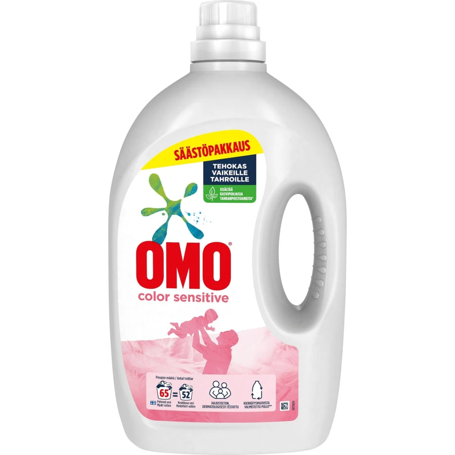 Omo Color Sensitive 2,6 L Pyykinpesuneste 1 Omo Color Sensitive 2,6 L Pyykinpesuneste